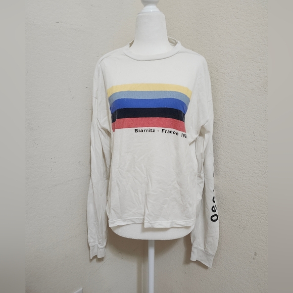 Brandy Melville Long Sleeve Biarritz France Tee - Picture 2 of 7